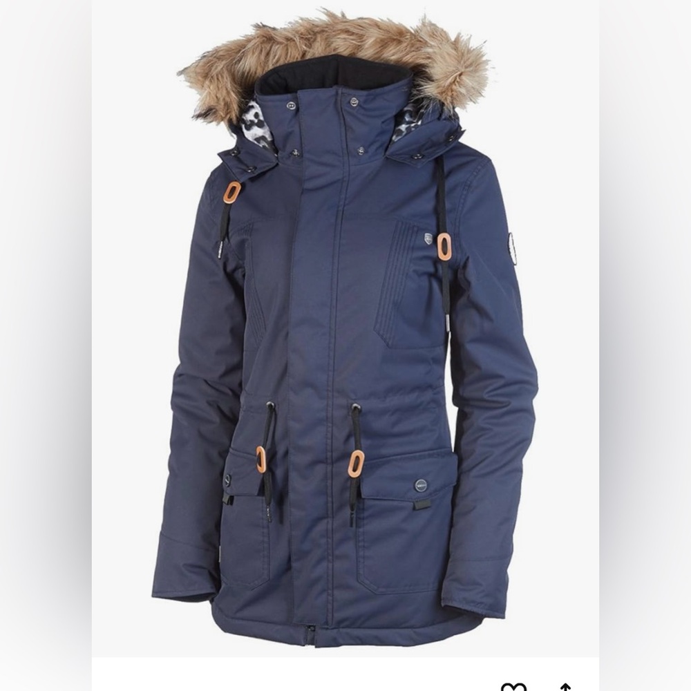 Rehall women’s ski parka - size Large detachable hood